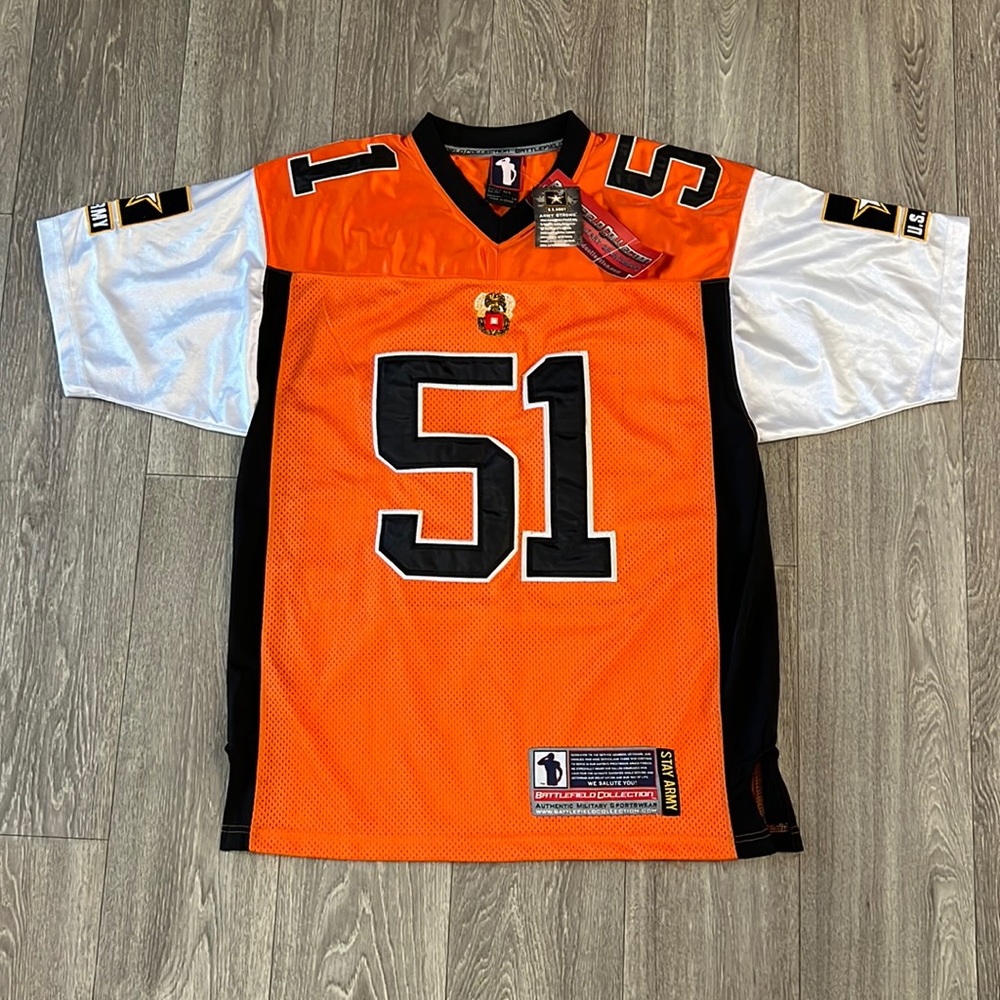 NWT Battlefield Collection Army football jersey sz 44/S